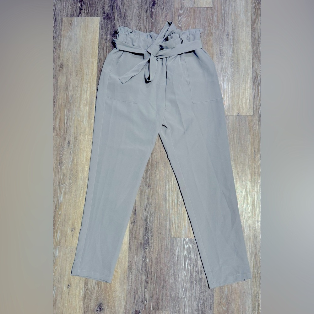 WAIST TIE DRESS PANTS